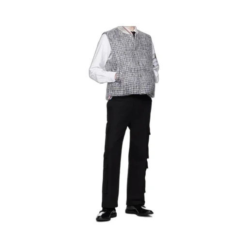 Zip-Detail Straight-Leg Cargo Trousers
