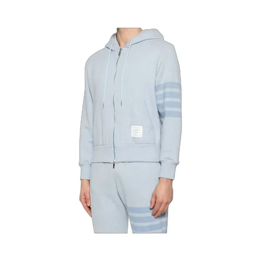 4-Bar Stripe Zipped Hoodie