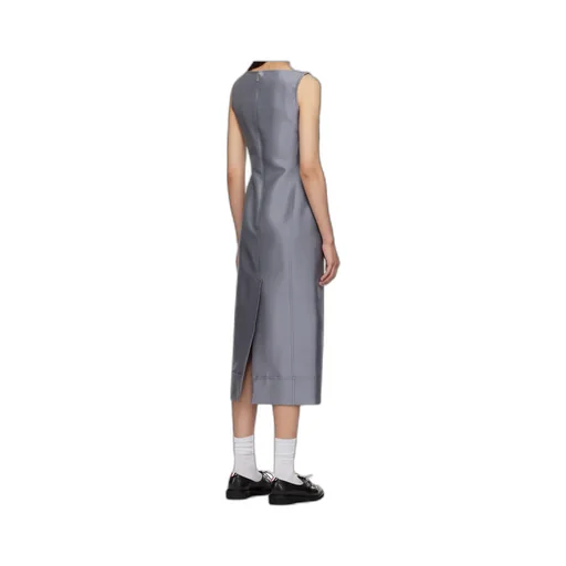 Square-Neck Patch-Pocket Dress