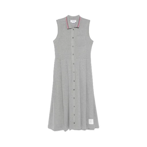 Rwb-Stripe Pleated Midi Dress