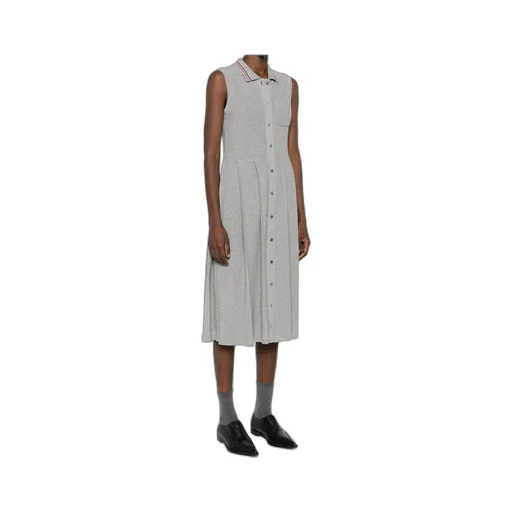 Rwb-Stripe Pleated Midi Dress