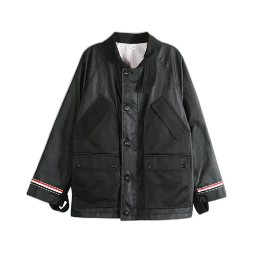 Panelled Buttoned Jacket