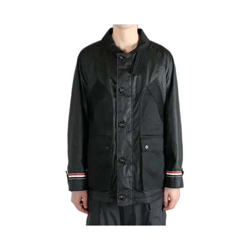 Panelled Buttoned Jacket