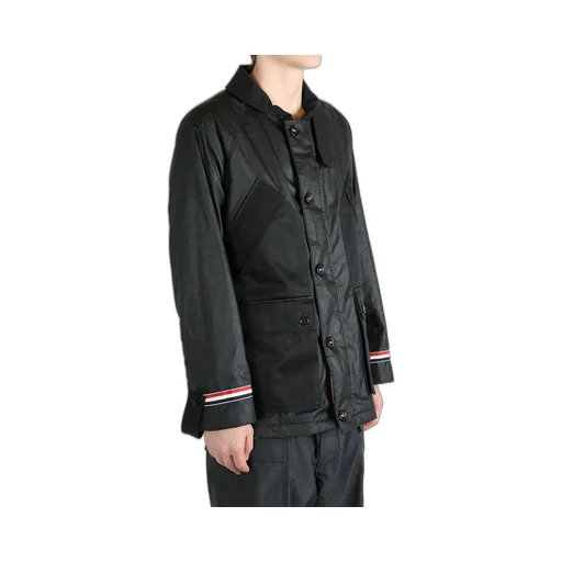 Panelled Buttoned Jacket