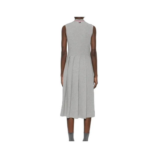 Rwb-Stripe Pleated Midi Dress