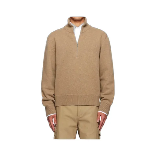 Geese Intarsia Mock Neck Pullover