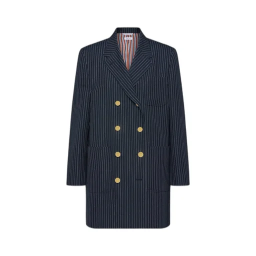 Pinstripe Double-Breasted Jacket