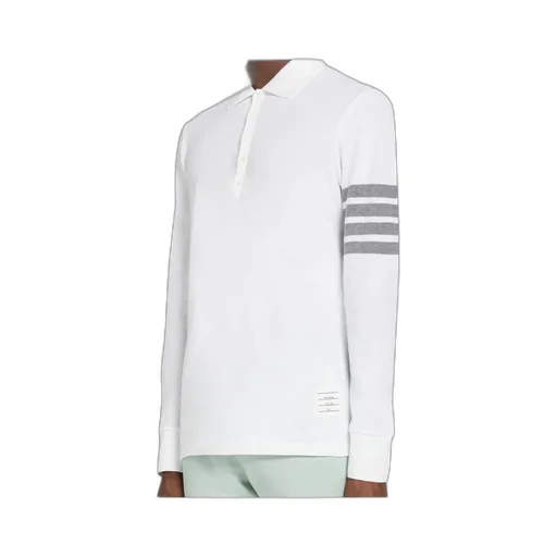 4-Bar Stripe Dog-Embroidered Polo Shirt