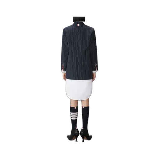 Pinstripe Double-Breasted Jacket