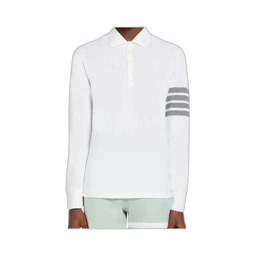 4-Bar Stripe Dog-Embroidered Polo Shirt