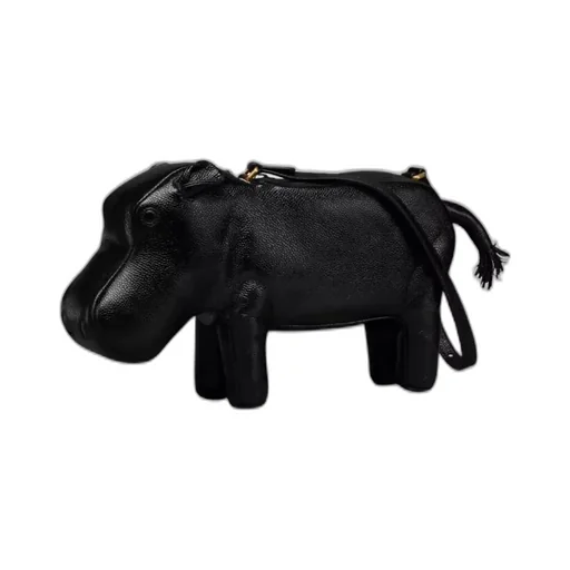 Hippo-Motif Shoulder Bag