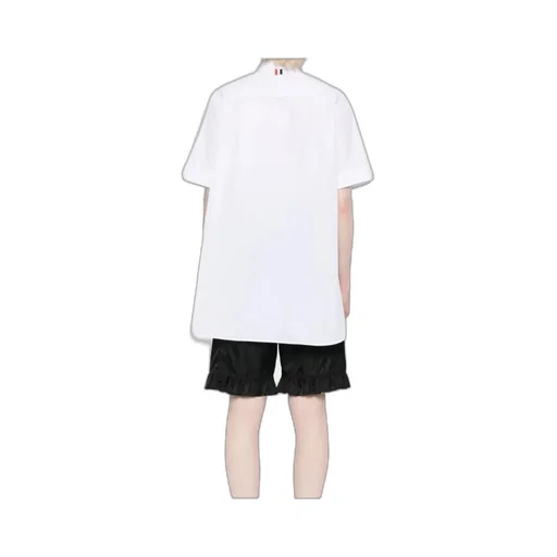 Short-Sleeve Bow Detail Shirt