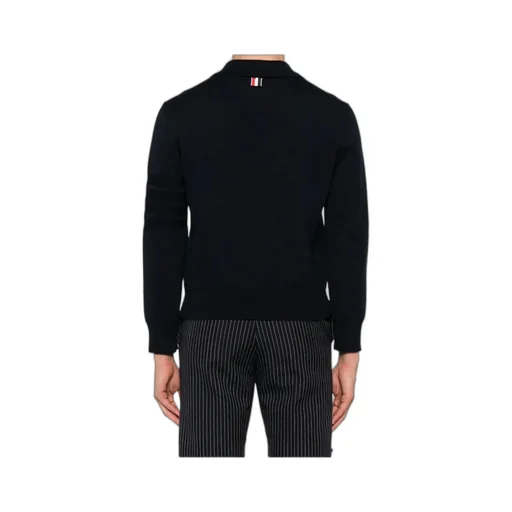 4-Bar Stripe Zipped Cardigan