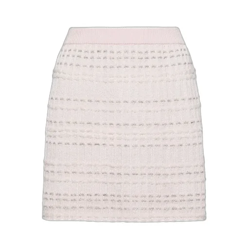 Seersucker Knit Tweed Jacquard Mini Skirt