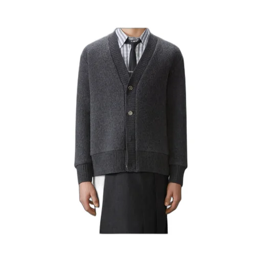 V-Neck Wool Cardigan
