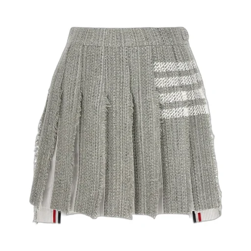 4-Bar Tweed Mini Skirt