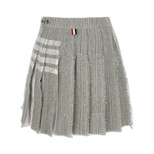 4-Bar Tweed Mini Skirt