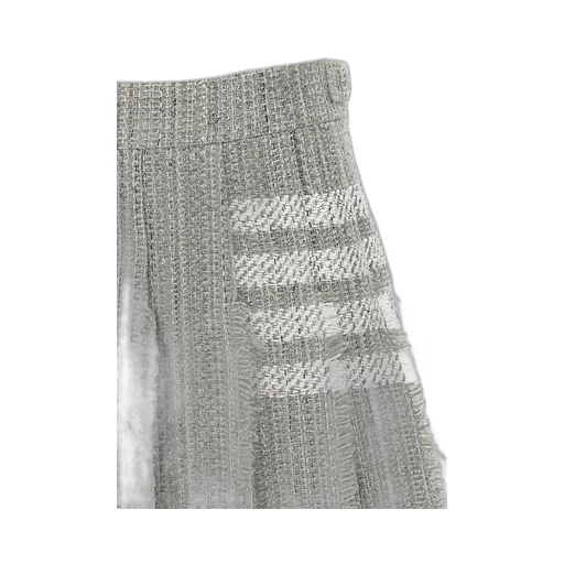 4-Bar Tweed Mini Skirt