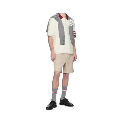 4-Bar Striped Polo Shirt