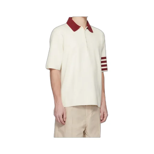 4-Bar Striped Polo Shirt