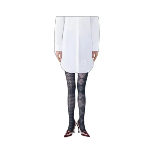 Diamond-Pattern Tights