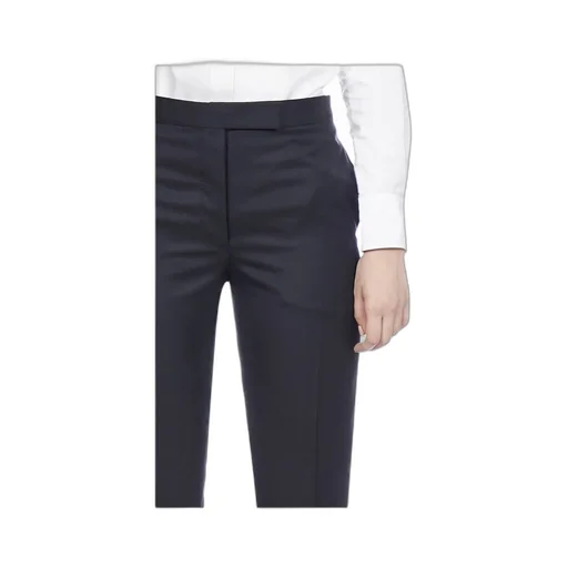 Cropped Slim Leg Trousers