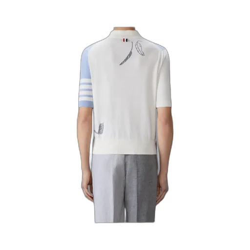 4-Bar Stripe Cotton Polo Shirt