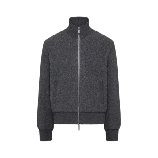 Zip-Up Knitted Cardigan