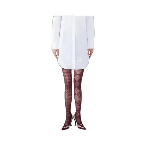 Diamond-Pattern Tights