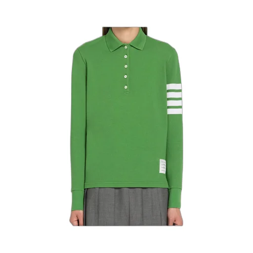 4-Bar Long-Sleeved Polo Top