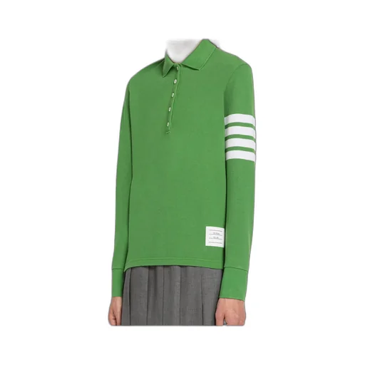 4-Bar Long-Sleeved Polo Top