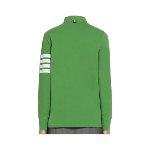 4-Bar Long-Sleeved Polo Top