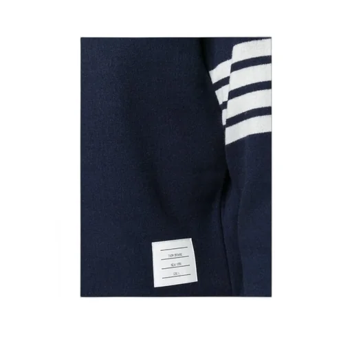 4-Bar Striped Trim Pullover