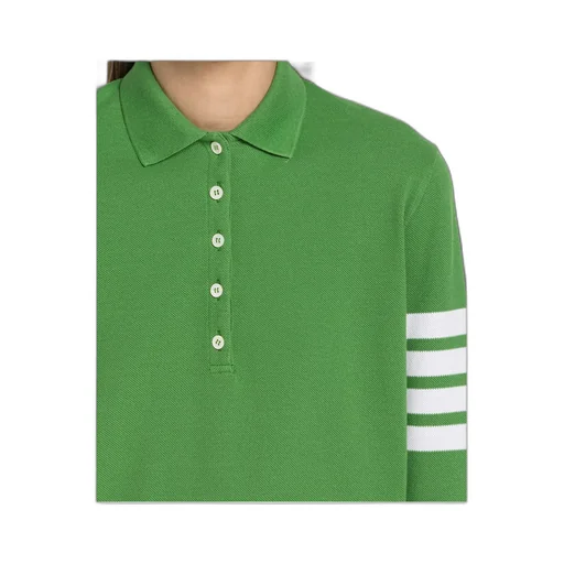 4-Bar Long-Sleeved Polo Top