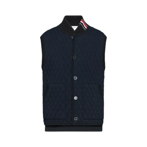 Rwb Stripe-Detail Quilted Vest