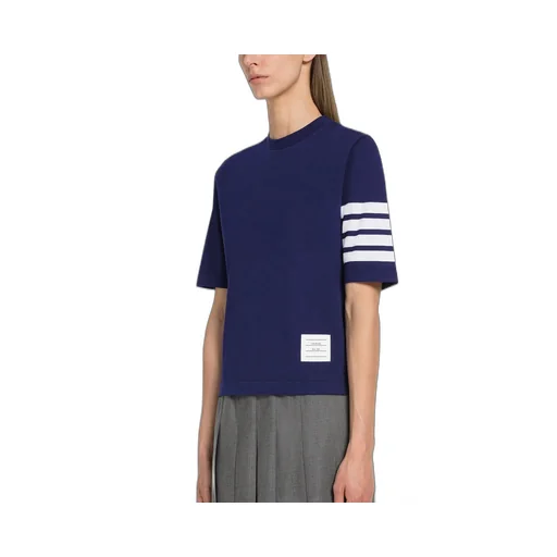 Four-Stripe Sleeve T-Shirt