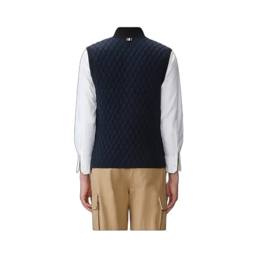 Rwb Stripe-Detail Quilted Vest
