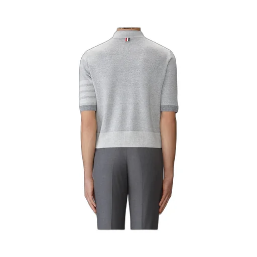 4-Bar Stripe Cotton Polo Shirt