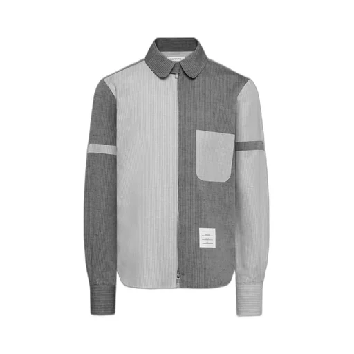 Striped Zip-Up Shirt