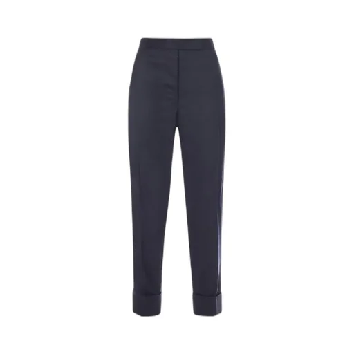 Cropped Slim Leg Trousers