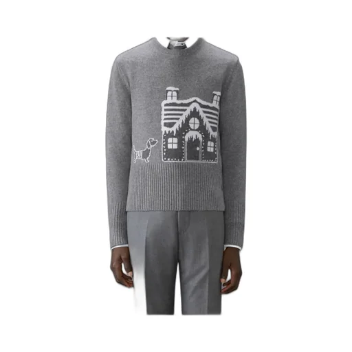 Patterned-Jacquard Wool Jumper