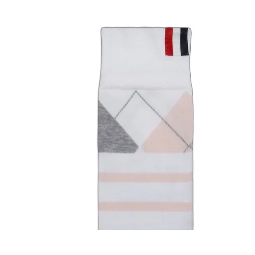 Argyle 4-Bar Mid Calf Socks