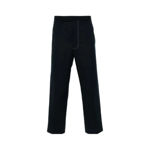 Low-Rise Straight-Leg Trousers