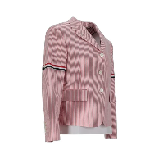Striped-Pattern Blazer
