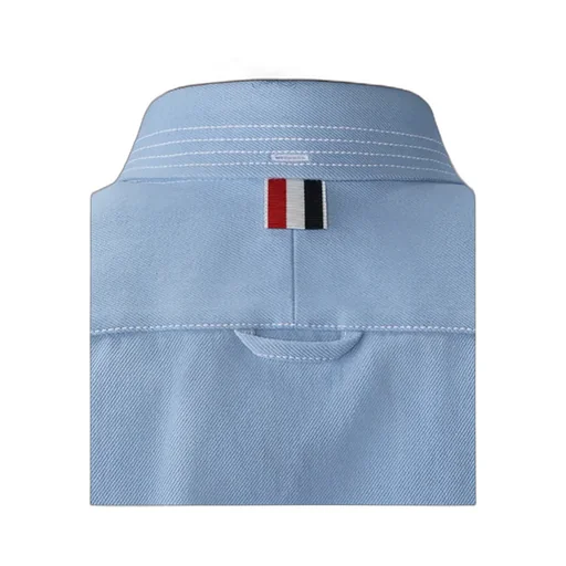 Denim Classic Cropped Long Sleeved Shirt