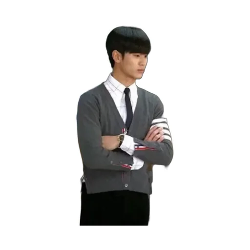 4-Bar Button-Up Knit Cardigan