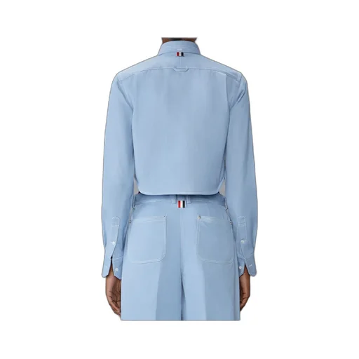 Denim Classic Cropped Long Sleeved Shirt