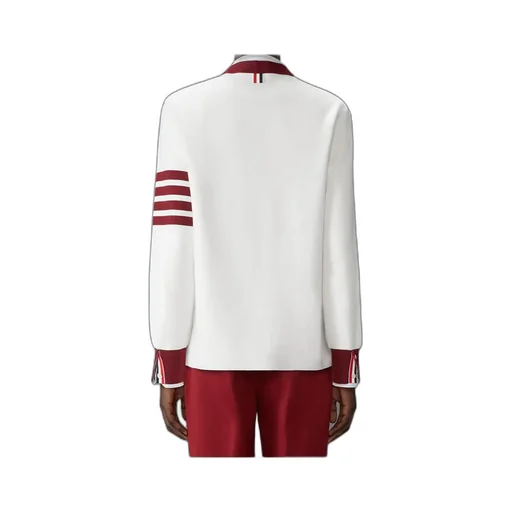 4-Bar Stripe Cotton Cardigan