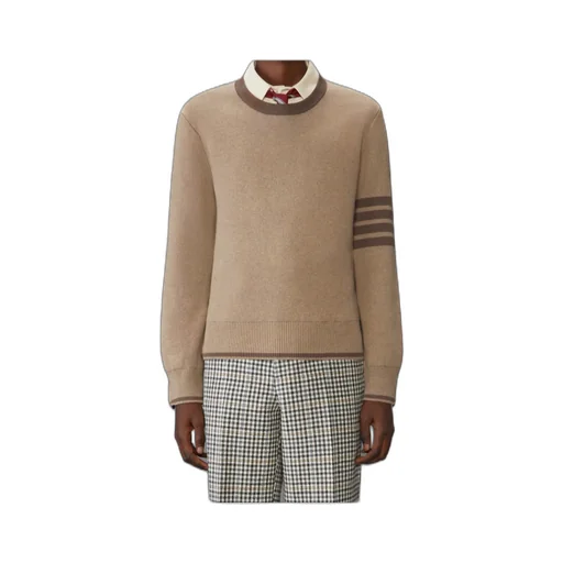 4-Bar Stripe Detailed Knitted Jumper