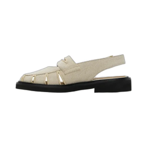 Cut-Out Detailing Cotton Sandals